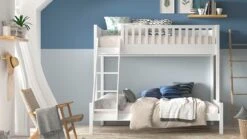 Stapelbed Scott 3-persoons Met Ladenset -Beddengoed Korting Winkel Stapelbed Scott 3 persoons met ladenset wit 3