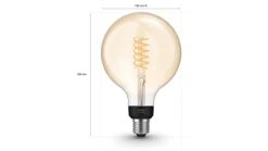 Verlichting Philips Hue Filamentlamp White Globe G125/E27 -Beddengoed Korting Winkel Verlichting Philips Hue Filamentlamp White Globe G125 E27 2