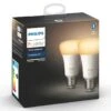 Verlichting Philips Hue White Ambiance E27 Duo Pack -Beddengoed Korting Winkel Verlichting Philips Hue White Ambiance E27 Duo Pack 1
