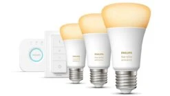 Verlichting Philips Hue White Ambiance Starterkit E27 (3 Lampen, 1 Dimmer + Bridge) -Beddengoed Korting Winkel Verlichting Philips Hue White Ambiance Starterkit E27 3 lampen 1 dimmer bridge 2