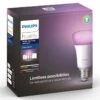Verlichting Philips Hue White And Color Ambiance Starterkit E27 (3 Lampen, 2 Dimmers + Bridge) -Beddengoed Korting Winkel Verlichting Philips Hue White and Color Ambiance Starterkit E27 3 lampen 2 dimmers bridge